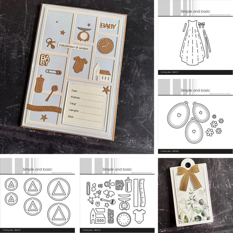 Baby Food Icon - Taufkleid Baby Ikonen-Metall-Stanzformen, Stanzstreifen, Blech, Scrapbook-Papier,