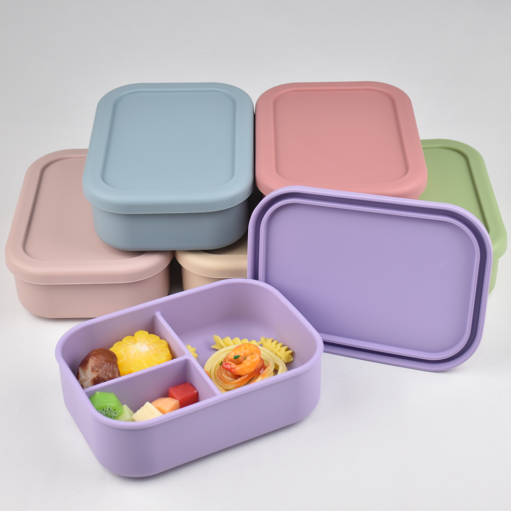 Baby Food Hero - Bento-Lunchbox aus lebensmittelechtem Silikon mit 3