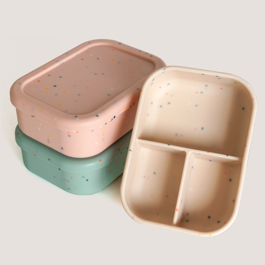 Baby Food Hero - 1PCS Mikrowelle Mittagessen Box Silikon Schüssel