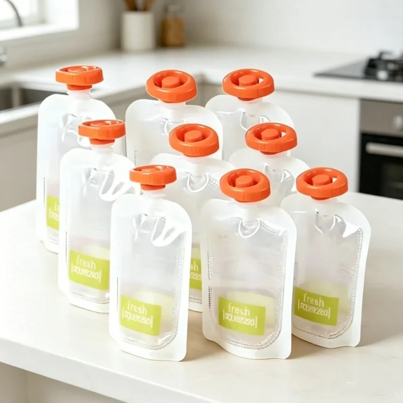 Baby Food Hero - Bio-Baby-Nahrungspouches 50 Stück Tragbare Quetsch-Saftbeutel Aufbewahrungsbehälter