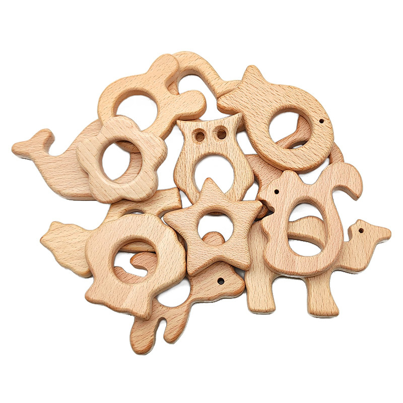 Baby Food Natural - Cartoon Form Lebensmittelqualität Natürliche Buche Holz