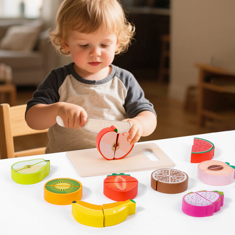 Baby Food Natural - Holz Küche Pretend Spielzeug Simulation Schneiden