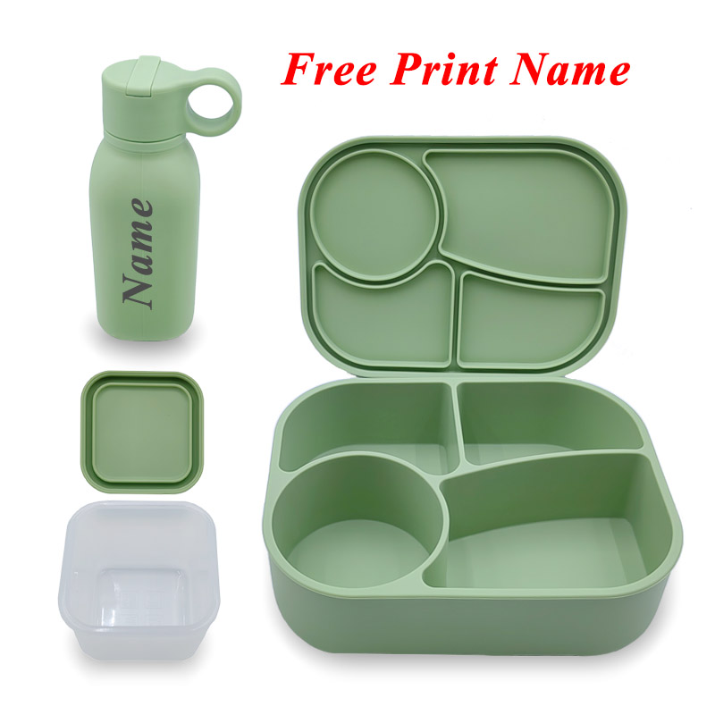 Baby Food Hero - Personalisierte Name Silikon Mittagessen Bento Box