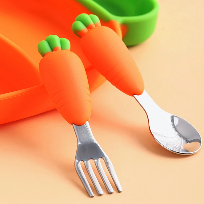 Kinder Karotte Silikon Geschir – Self Feed Spoon Bewertung und Preis