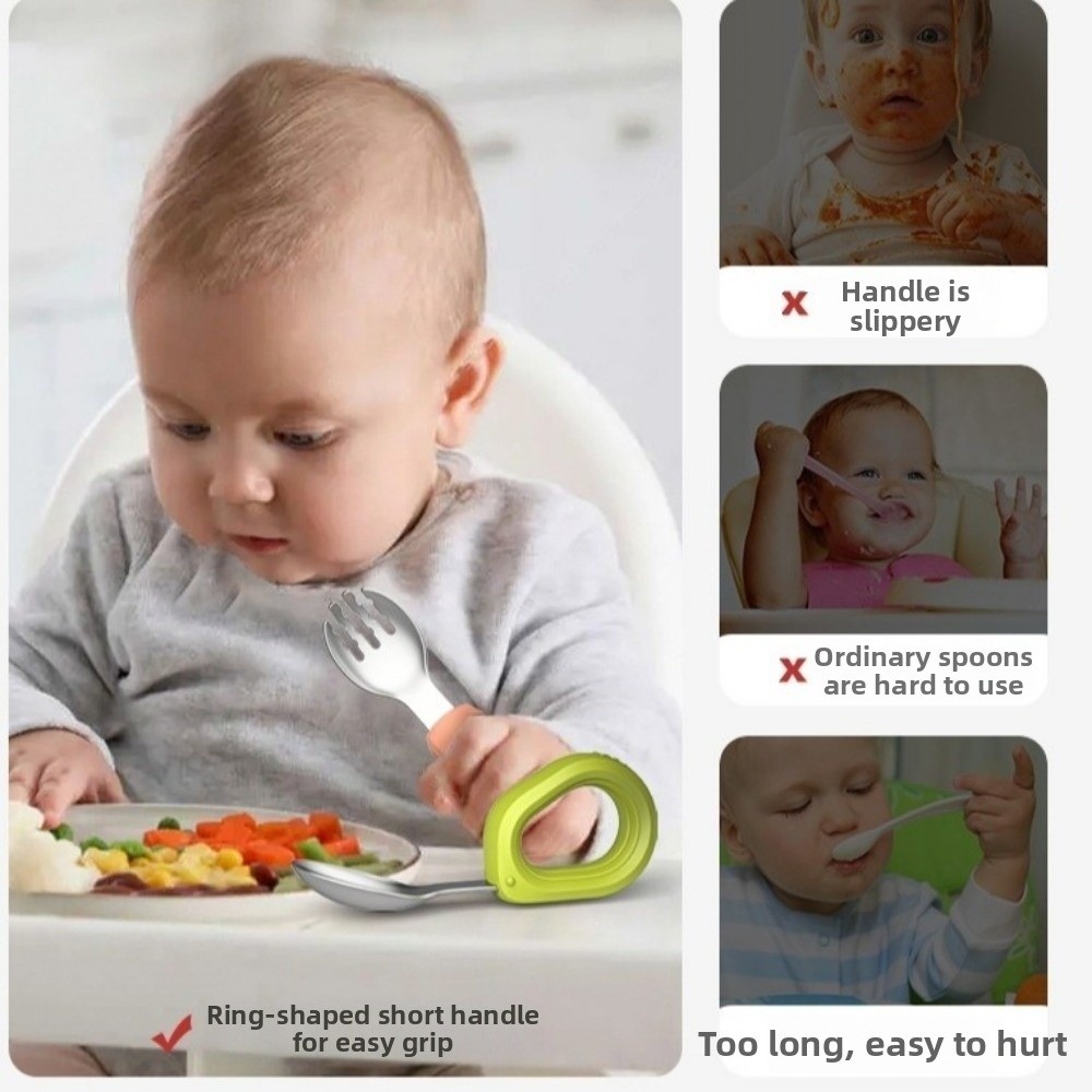 Silikon-Griff, Baby-Silikon-Lö – Self Feed Spoon Bewertung und Preis