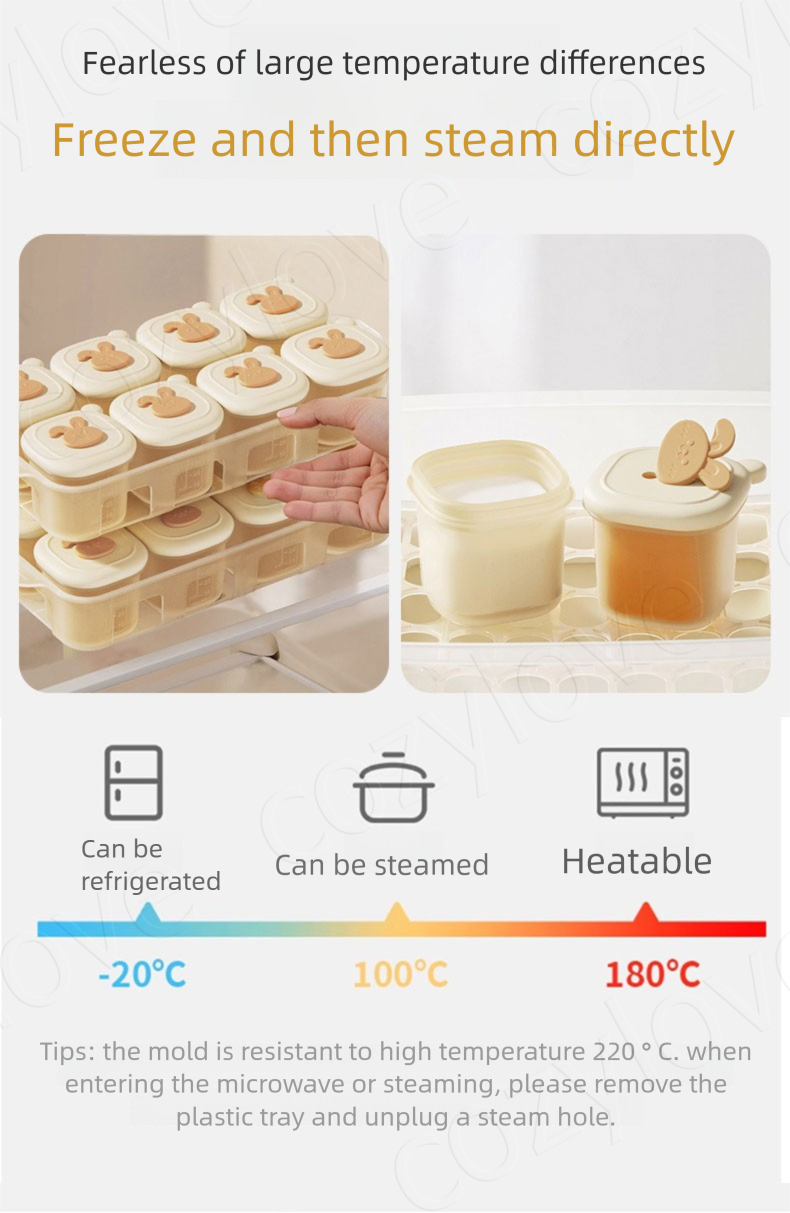 Tragbare Babykost-Gefrierbehäl – Baby Food Hero Bewertung und Preis