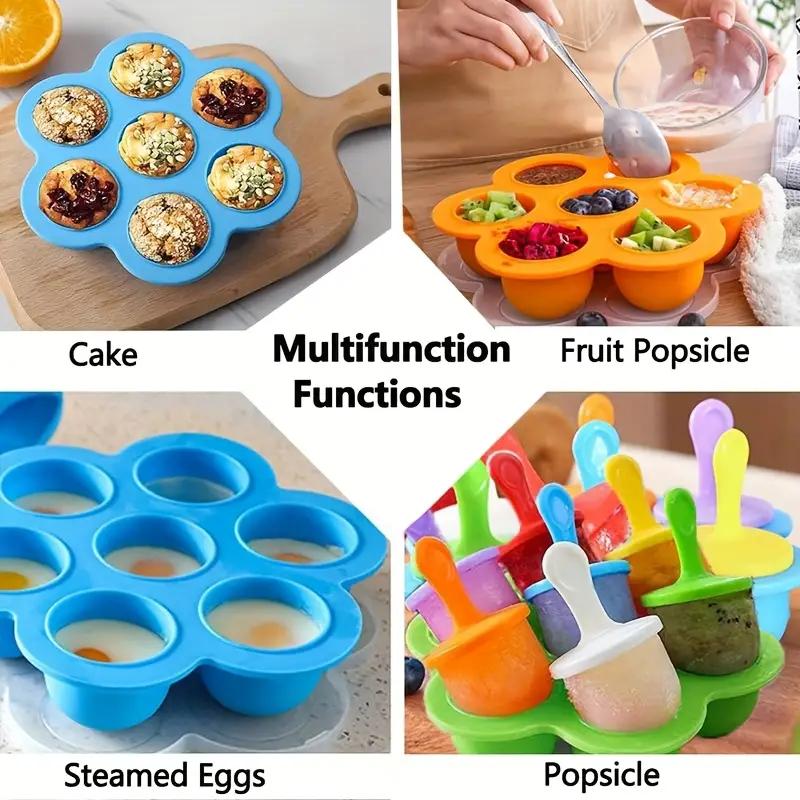 7-Fach-Silikon-Eisform, Hausha – Baby Food Zubereiter Bewertung und Preis