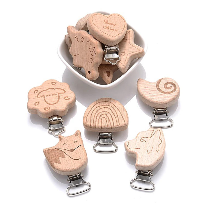 5Pcs Holz Schnuller Clip Leben – Baby Food Natural Bewertung und Preis