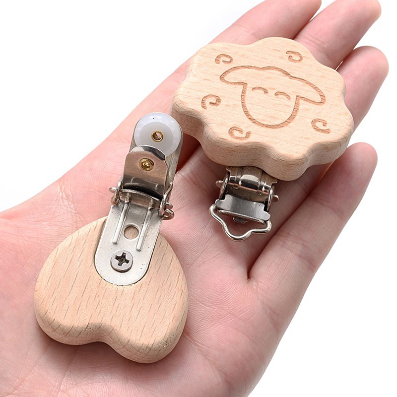 5Pcs Holz Schnuller Clip Leben – Baby Food Natural Bewertung und Preis